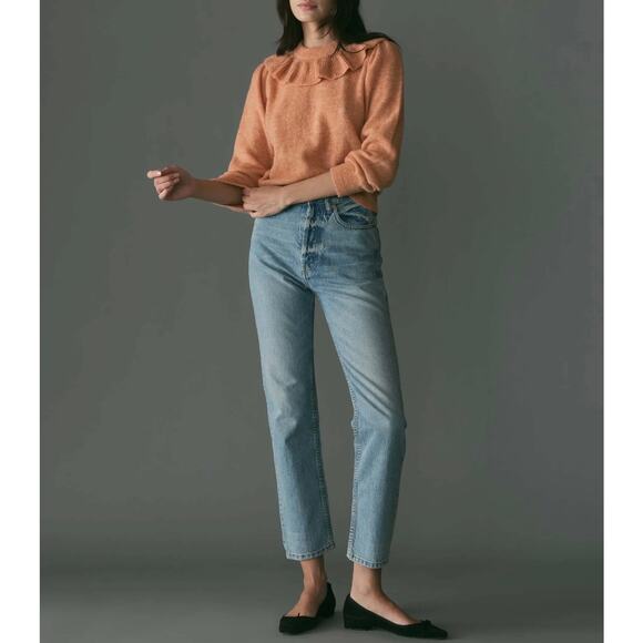 Doen Azaria Alpaca Blend Coral Sweater Womens XS Salmon Pink Orange NWT - Picture 14 of 14